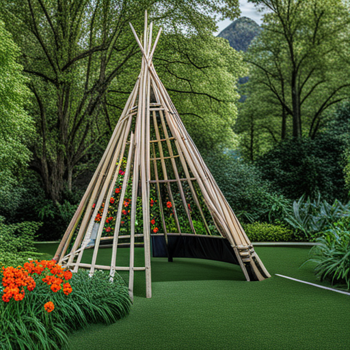 making garden art from junk